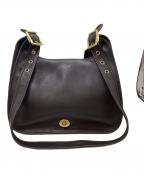 COACHコーチ）の古着「コーチ/ショルダーバッグ/9718」｜ブラック×ゴールド