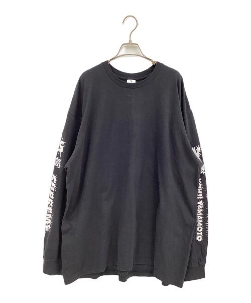 SUPREME（シュプリーム）SUPREME (シュプリーム) YOHJI YAMAMOTO (ヨウジヤマモト) 長袖カットソー ブラック×ホワイト サイズ:XXLの古着・服飾アイテム