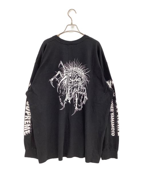 SUPREME（シュプリーム）SUPREME (シュプリーム) YOHJI YAMAMOTO (ヨウジヤマモト) 長袖カットソー ブラック×ホワイト サイズ:XXLの古着・服飾アイテム