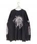 SUPREME (シュプリーム) YOHJI YAMAMOTO (ヨウジヤマモト) 長袖カットソー ブラック×ホワイト サイズ:XXL：14000円