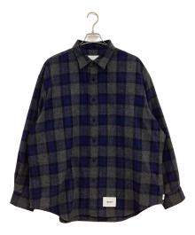WTAPS（ダブルタップス）の古着「長袖シャツ」｜ネイビー×グレー
