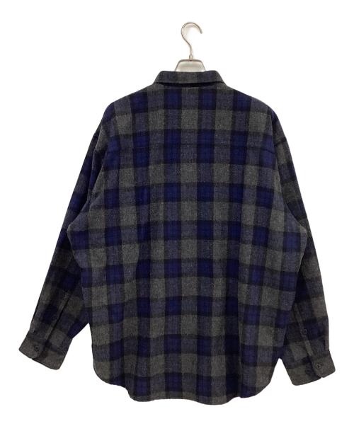WTAPS（ダブルタップス）WTAPS (ダブルタップス) 長袖シャツ ネイビー×グレー サイズ:X04の古着・服飾アイテム
