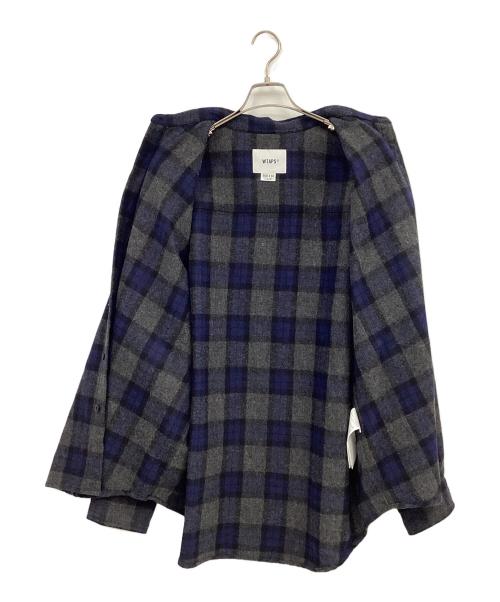 WTAPS（ダブルタップス）WTAPS (ダブルタップス) 長袖シャツ ネイビー×グレー サイズ:X04の古着・服飾アイテム