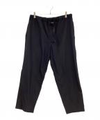 The Ennoy Professionalザ エンノイ プロフェッショナル）の古着「Wool Blend Rip Stop Easy Pants」｜ブラック