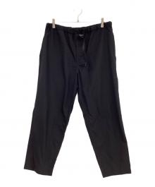 The Ennoy Professional（ザ エンノイ プロフェッショナル）の古着「Wool Blend Rip Stop Easy Pants」｜ブラック