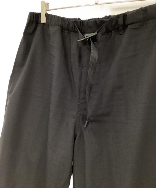 The Ennoy Professional（ザ エンノイ プロフェッショナル）The Ennoy Professional (ザ エンノイ プロフェッショナル) Wool Blend Rip Stop Easy Pants ブラック サイズ:Lの古着・服飾アイテム