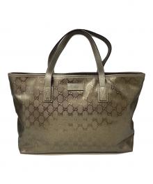 GUCCI（グッチ）の古着「グッチ/GGインプリメ/211137/トートバッグ」｜カーキ