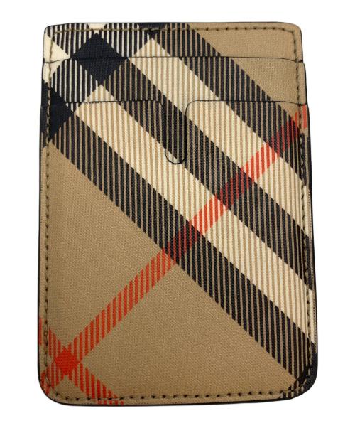 BURBERRY（バーバリー）BURBERRY (バーバリー) バーバリー/8104045/マグネティックカードケース ブラウンの古着・服飾アイテム