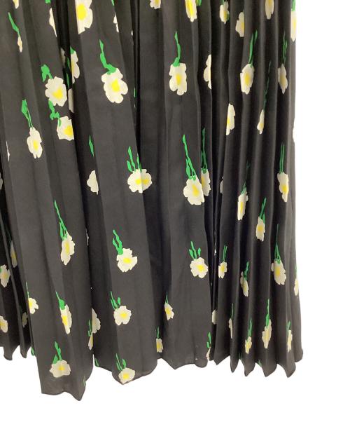 RED VALENTINO（レッドヴァレンティノ）RED VALENTINO (レッドヴァレンティノ) 長袖ワンピース ブラック×オレンジ サイズ:38の古着・服飾アイテム