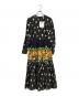 RED VALENTINO（レッドヴァレンティノ）の古着「長袖ワンピース」｜ブラック×オレンジ