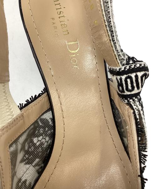 Christian Dior（クリスチャン ディオール）Christian Dior (クリスチャン ディオール) スリングバックパンプス ブラック サイズ:38の古着・服飾アイテム