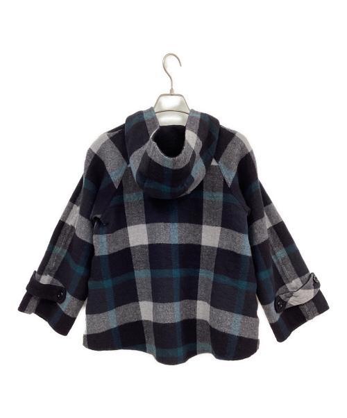BLUE LABEL CRESTBRIDGE（ブルーレーベルクレストブリッジ）BLUE LABEL CRESTBRIDGE (ブルーレーベルクレストブリッジ) リバーシブルショートコート ネイビー×ブルー サイズ:36の古着・服飾アイテム