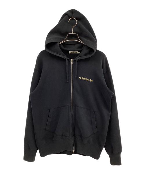 BAPE BY A BATHING APE（ベイプバイアベイシングエイプ）BAPE BY A BATHING APE (ベイプバイアベイシングエイプ) STA Logo Zip Hoodie ブラック サイズ:Lの古着・服飾アイテム