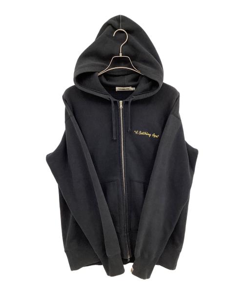 BAPE BY A BATHING APE（ベイプバイアベイシングエイプ）BAPE BY A BATHING APE (ベイプバイアベイシングエイプ) STA Logo Zip Hoodie ブラック サイズ:Lの古着・服飾アイテム