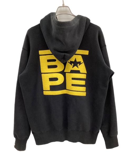 BAPE BY A BATHING APE（ベイプバイアベイシングエイプ）BAPE BY A BATHING APE (ベイプバイアベイシングエイプ) STA Logo Zip Hoodie ブラック サイズ:Lの古着・服飾アイテム