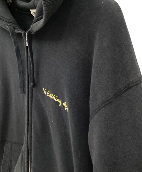 BAPE BY A BATHING APE（ベイプバイアベイシングエイプ）BAPE BY A BATHING APE (ベイプバイアベイシングエイプ) STA Logo Zip Hoodie ブラック サイズ:Lの古着・服飾アイテム
