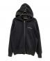 BAPE BY A BATHING APE（ベイプバイアベイシングエイプ）の古着「STA Logo Zip Hoodie」｜ブラック