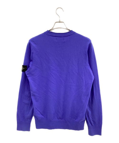 STONE ISLAND（ストーンアイランド）STONE ISLAND (ストーンアイランド) 薄手ニット ブルー サイズ:Lの古着・服飾アイテム