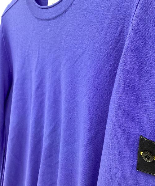 STONE ISLAND（ストーンアイランド）STONE ISLAND (ストーンアイランド) 薄手ニット ブルー サイズ:Lの古着・服飾アイテム