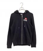 DIESELディーゼル）の古着「ジップパーカー」｜ブラック