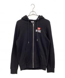 DIESEL（ディーゼル）の古着「ジップパーカー」｜ブラック