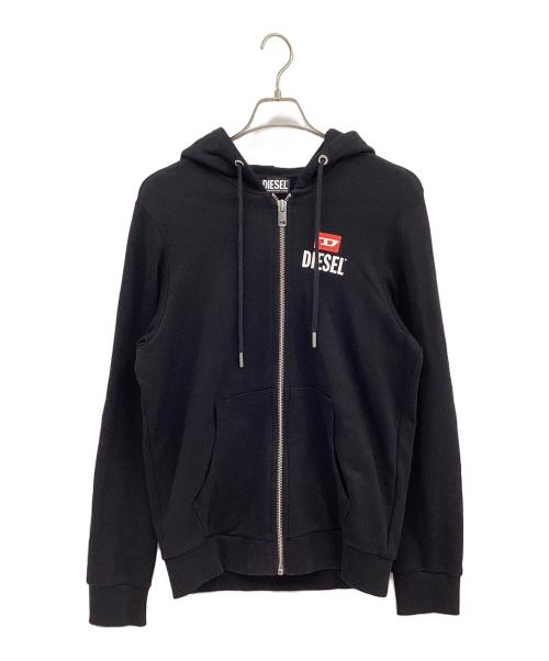 DIESEL（ディーゼル）DIESEL (ディーゼル) ジップパーカー ブラック サイズ:Lの古着・服飾アイテム