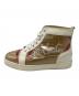 Christian Louboutin (クリスチャン・ルブタン) ハイカットスニーカー ホワイト×ベージュ サイズ:36：15000円