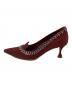 Manolo Blahnik (マノロ ブラニク) ヒールパンプス ボルドー サイズ:35：20000円