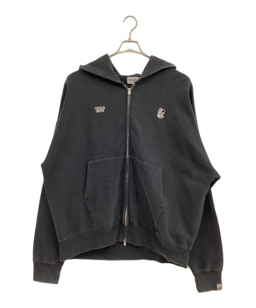 URSUS BAPE（アーサスベイプ）URSUS BAPE (アーサスベイプ) ジップパーカー ブラック サイズ:XLの古着・服飾アイテム