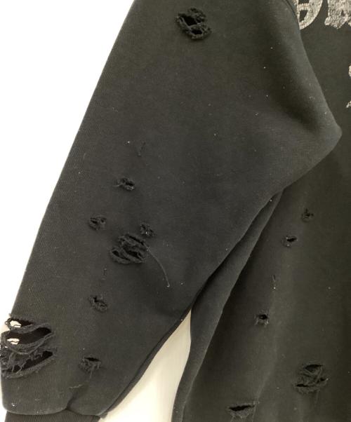 FREAK'S STORE（フリークスストア）FREAK'S STORE (フリークスストア) ダメージ加工スウェット ブラック サイズ:Lの古着・服飾アイテム