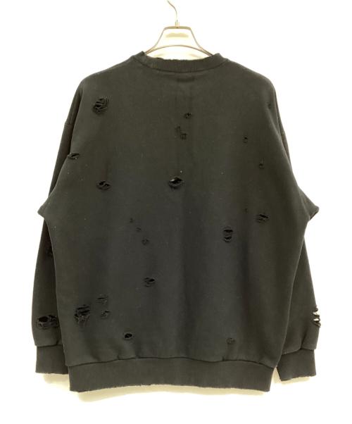 FREAK'S STORE（フリークスストア）FREAK'S STORE (フリークスストア) ダメージ加工スウェット ブラック サイズ:Lの古着・服飾アイテム