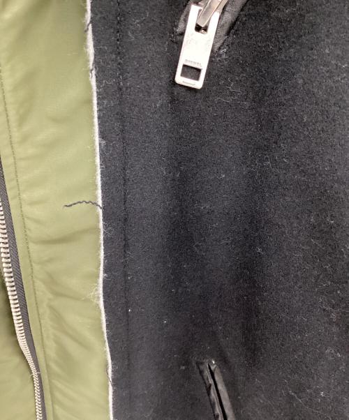 DIESEL（ディーゼル）DIESEL (ディーゼル) ボンバージャケット ブラック×オリーブ サイズ:Ⅿの古着・服飾アイテム
