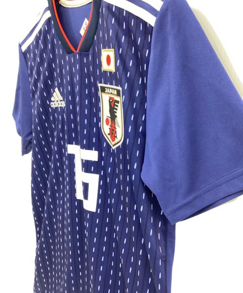 adidas（アディダス）adidas (アディダス) サッカーユニフォーム ネイビー×ホワイト サイズ:Ⅿ 未使用品の古着・服飾アイテム