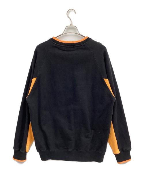 X-LARGE（エクストララージ）X-LARGE (エクストララージ) スウェット ブラック×オレンジ サイズ:Lの古着・服飾アイテム