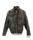 MORGAN PRODUCTIONSモーガン プロダクションズ）の古着「レザージャケット」｜ブラック