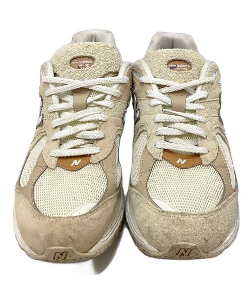 NEW BALANCE（ニューバランス）NEW BALANCE (ニューバランス) スニーカー ホワイト×ブラウン サイズ:28㎝の古着・服飾アイテム