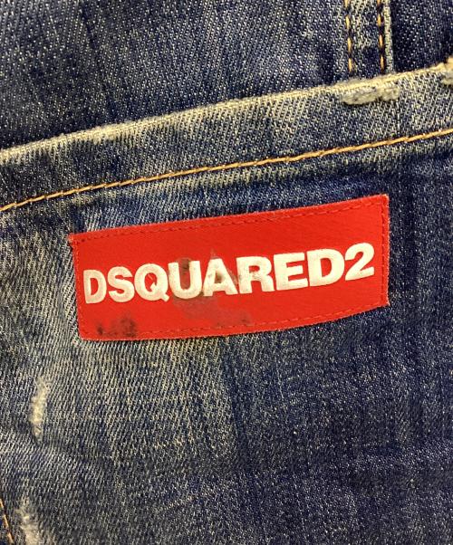 DSQUARED2（ディースクエアード）DSQUARED2 (ディースクエアード) ダメージ加工デニムパンツ インディゴ サイズ:48の古着・服飾アイテム