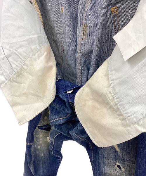 DSQUARED2（ディースクエアード）DSQUARED2 (ディースクエアード) ダメージ加工デニムパンツ インディゴ サイズ:48の古着・服飾アイテム