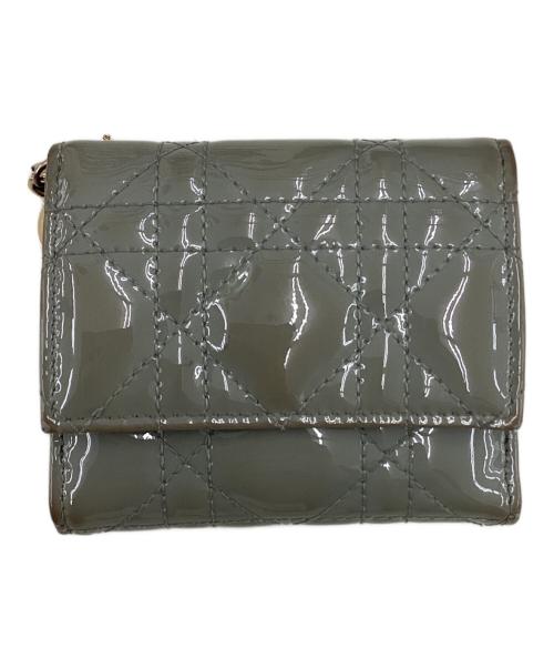 Christian Dior（クリスチャン ディオール）Christian Dior (クリスチャン ディオール) クリスチャン ディオール/43-MA-1220/3つ折り財布 グレーの古着・服飾アイテム