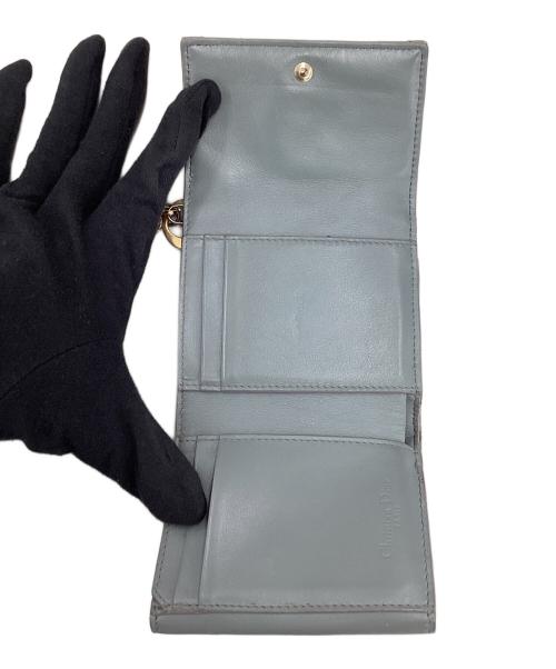 Christian Dior（クリスチャン ディオール）Christian Dior (クリスチャン ディオール) クリスチャン ディオール/43-MA-1220/3つ折り財布 グレーの古着・服飾アイテム