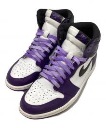 NIKE（ナイキ）の古着「Air Jordan 1 Retro High OG "Court Purple」｜パープル×ホワイト