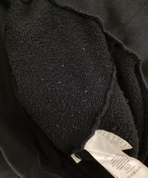 GUCCI（グッチ）GUCCI (グッチ) プルオーバーパーカー ブラック×ホワイト サイズ:Ｓの古着・服飾アイテム
