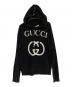 GUCCI（グッチ）の古着「プルオーバーパーカー」｜ブラック×ホワイト