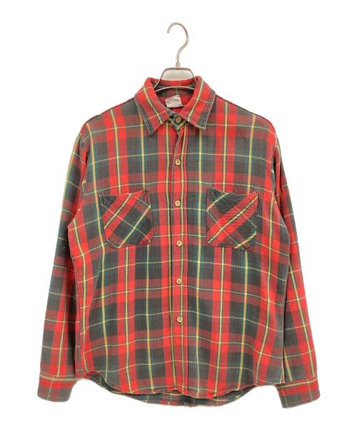 big mac（ビッグマック）big mac (ビッグマック) ネルシャツ レッド×グレー サイズ:Ⅿの古着・服飾アイテム