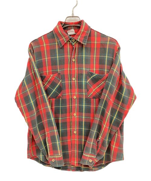 big mac（ビッグマック）big mac (ビッグマック) ネルシャツ レッド×グレー サイズ:Ⅿの古着・服飾アイテム