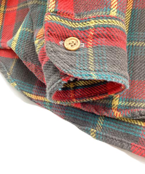 big mac（ビッグマック）big mac (ビッグマック) ネルシャツ レッド×グレー サイズ:Ⅿの古着・服飾アイテム