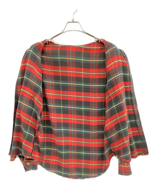 big mac（ビッグマック）big mac (ビッグマック) ネルシャツ レッド×グレー サイズ:Ⅿの古着・服飾アイテム