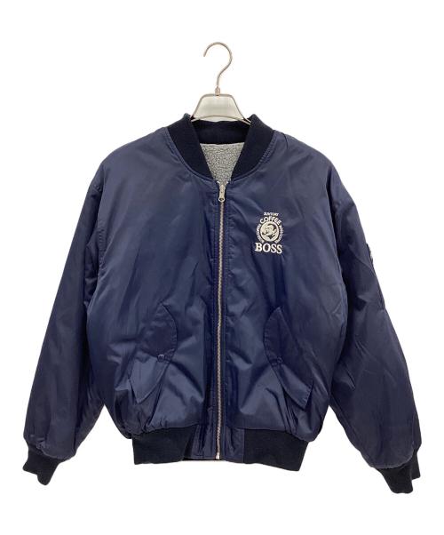BOSS（ボス）BOSS (ボス) リバーシブルMA-1ジャケット ネイビー×グレー サイズ:FREEの古着・服飾アイテム
