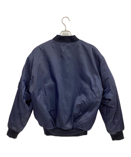 BOSS（ボス）BOSS (ボス) リバーシブルMA-1ジャケット ネイビー×グレー サイズ:FREEの古着・服飾アイテム