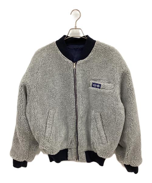 BOSS（ボス）BOSS (ボス) リバーシブルMA-1ジャケット ネイビー×グレー サイズ:FREEの古着・服飾アイテム